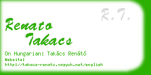 renato takacs business card